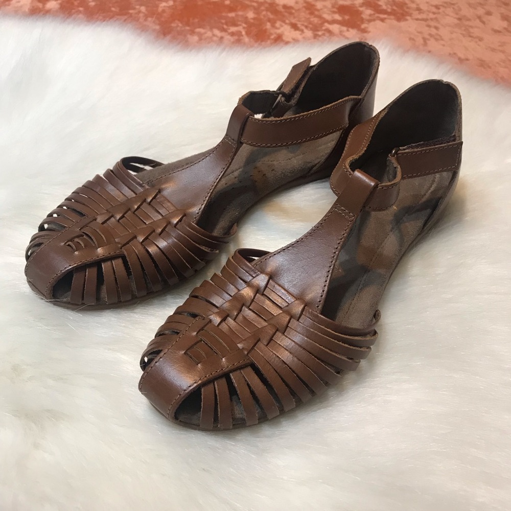 Natural Soul All Thru Comfort ⚜️ Brown Leather Gylo Sandals